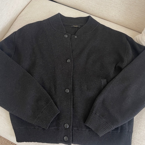 Massimo Dutti cropped bomber jacket - Picture 2 of 6